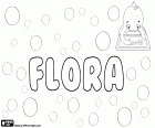 Flora, nom féminin d'origine latine. Flora, la déesse des fleurs et du printemps de la mythologie romaine