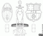 Juventus vs Barcelone. Finale de l'UEFA Champions League 2014-2015. Olympiastadion, Stade olympique de Berlin (Allemagne), 6 juin 2015