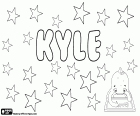 Kyle, nom anglais utilisé pour fille et garçon. Kyle a variantes comme Kylie, Kyall et Kyel