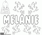 Mélanie, nom d'origine grecque. Dérivé de Nicolas, nom de la mythologie grecque. Mélanie, nom dans de nombreuses langues. Melanie avec des variantes telles que Melania, Melany et MMelanija