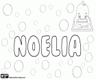 Noelia, prénom féminin d'origine français. Noelia, féminin de Noel, sa signification est Noël. Noelia, variante de Noëlle, Noella et Noële