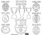 FC Barcelone a été la première équipe européenne à obtenir une seconde fois la Triple couronne, les trois plus importants titres de la saison, Ligue, Coupe et Ligue des Champions, lors des saisons 2008-2009 et 2014-2015. Six autres équipes européennes ont atteint les trois principaux titres en une saison: le Celtic Glasgow en 1966-1967, l'Ajax Amsterdam en 1971-1972, le PSV Eindhoven en 1987-1988, le Manchester United en 1998-1999, l'Inter Milan en 2009-2010 et le Bayern Munich en 2012-2013