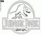Logo original en anglais de Le Parc jurassique, Jurassic Park