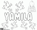Yamila, nom de jeune fille, utilisée principalement dans les pays d'Amérique latine. Yamila, vient du nom d'origine arabe Jamila