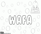 Wafa, variante de Wafaa, nom normalement utilisé pour les filles dans les pays du monde arabe. Également utilisé comme un nom masculin. Sa signification est la loyauté et la fidélité
