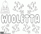 Wioletta, variante de Wiola, prénom féminin en polonais