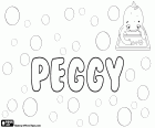 Peggy, prénom féminin en anglais, diminutif de Marguerite