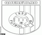 Insigne de Querétaro FC, club de football mexicain connu comme les coqs blancs de Queretaro, Gallos Blancos de Querétaro