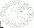 Emblème de Club Deportivo Tiburones Rojos de Veracruz, les requins rouges de Veracruz, club de football mexicain