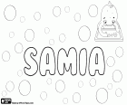 Samia, nom d'origine arabe pour fille. Samia est aussi un patronyme