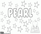 Pearl, nom anglais pour fille qui signifie perle
