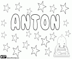 Anton, prénom masculin d'origine latine, dérivé de Antonius