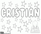 Cristian, nom pour garçon en plusieurs langues. Cristian, nom dérivé de Christianus, sa signification est disciple du Christ