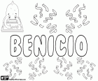 Benicio, nom pour garçon en espagnol. Benicio, nom qui vient du Latin Benedictus