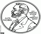 Une médaille commémorative du prix Nobel. Médaille avec l'image d'Alfred Nobel en profil avec la date de naissance, le 21 octobre 1833, ainsi que la date du décès, survenu le 10 décembre 1896. Alfred Nobel, l'inventeur suédois et un industriel qui a consacré sa fortune sur le prix Nobel dans son aura. Alfred Nobel a inventé la dynamite. Prix Nobel est décerné chaque année depuis 1901, les personnes les plus importantes de physique, chimie, médecine, littérature et paix