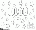 Lilou, nom de jeune fille d'origine incertaine, il existe différentes hypothèses. Lilou, nom féminin, utilisé en Français, variante de Lylou et Leeloo parmi d'autres