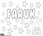 Faruk, nom turc pour enfant, variante de la transcription du nom arabe Farouk