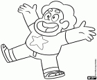 Steven Universe est un garçon avec un bijou dans le nombril qui doit apprendre à maîtriser les pouvoirs qu'il a hérité de sa mère, le chef des guerrières aliens, les Gemmes de Cristal. Steven Universe, série d'animation américaine créée par Rebecca Sugar pour Cartoon Network