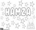 Hamza, variante de Hamzah, nom masculin d'origine arabe utilisé dans le monde musulman