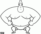 Dumo le Sumo, un lutteur de sumo, personnage du film de Minions