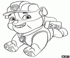 Le chien responsable de la construction est un bulldog nommé Ruben. PAW Patrol