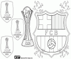 FC Barcelone, trois fois champion de la Coupe du monde FIFA Club, en 2009, 2011 et 2015. Barça, 2015 nouveau club champion du monde après avoir battu 3-0 en finale à River Plate dans un but de Leo Messi et deux buts de Luis Suárez