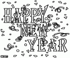 Happy New Year, texte en anglais pour la célébration de l'arrivée du nouvel an