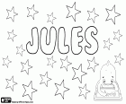 Jules, nom Français pour garçon, nom d'origine latine dérivé de Iulius. Jules est aussi utilisé comme un diminutif de Julian et Julia, respectivement masculins et féminins des noms, des variantes du nom anglais Julius