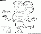 Le garçon enjoué qui aime danser, Goomo, un personnage de Jelly Jam