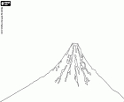 Le Mont Fuji est un des symboles plus reconnus du Japon, un volcan, la plus haute montagne au Japon avec 3 776 mètres au-dessus du niveau de mer. Le Mont Fuji est considéré comme territoire sacré depuis l'ancienne époque dans la tradition japonaise et est très fréquent dans l'art japonais