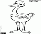 Une autruche souriante, un bel animal de Julieta