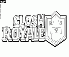 Le logo du jeu vidéo Clash Royale. Clash Royale, un jeu vidéo pour les appareils mobiles Android et iOS créé par Supercell en 2016