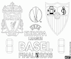 Liverpool contre Séville. La finale de l'Europa League 2015-2016 dans le stade St. Jakob Park à Bâle, en Suisse, 18 mai 2016