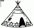 Tipi, tente typique des Indiens de l'Amérique