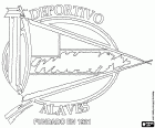 Logo du Deportivo Alavés, club de football fondé en 1921 basé Vitoria-Gasteiz, Álava