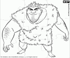 Casse-tête de Grug Crood, un homme préhistorique qui veut protéger sa famille, les Croods