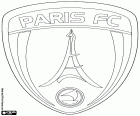 Insigne du Paris Football Club, Paris FC, club de football basé dans la ville de Paris