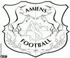 Logo de l’Amiens Sporting Club, club de football basé à Amiens, ville de Picardie dans le nord de la France