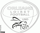 Logo de Union sportive Orléans Loiret football, US Orléans, club de football de la ville d’Orléans, capitale du Loiret et de la région française Centre-Val de Loire