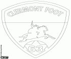 Bouclier de Clermont Foot 63, club de football dont le siège est à Clermont-Ferrand, ville du centre de la France et la capitale historique de l’Auvergne