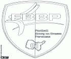 Logo de Football Bourg-en-Bresse Peronnas 01, également connu sous le nom FBBP 01, club de football qui a son origine dans la fusion de deux clubs de Bourg en Bresse et Peronnas, localités situées dans l’est de la France dans la région de Rhône-Alpes