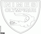 Bouclier de Nîmes Olympique, club de football dont le siège est dans la ville de Nîmes, capitale du département du Gard et dans le sud de la France