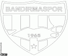 Logo de Bandırmaspor, club de football ayant son siège à Bandırma, ville du Nord-Ouest de la Turquie dans la région de la mer de Marmara, la région la plus peuplée du pays