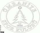 Emblème de Umraniyespor, club de football d’Umraniye, un grand quartier d’Istanbul, situé dans la partie asiatique de la ville