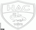 Insigne du Havre Athletic Club, connu comme le Havre AC ou Le HAC, club de football basé au Havre, une ville de Normandie avec la côte de la manche, dans le nord-ouest de la France