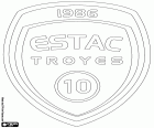 Logo de Espérance Sportive Troyes Aube Champagne, Troyes AC, ESTAC Troyes, club de football basé à Troyes, ville du Centre-Nord de la France dans l’Aube, région de la Champagne-Ardennes