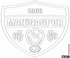 Insigne de Manisa Spor Kulübü, Manisaspor, club de football dont le siège est à Manisa, grande ville de la région égéenne, dans l’ouest de la Turquie, capitale de la province du même nom