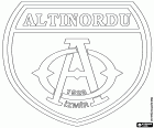 Logo du Altınordu Futbol Kulübü, club de football d’Izmir, métropole côtière à l’ouest de l’Anatolie, capitale du Izmir dans la région de la mer Égée