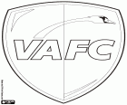 Emblème du Valenciennes Football Club, VAFC, club de football basé à Valenciennes, ville du Nord de la France près de la frontière avec la Belgique