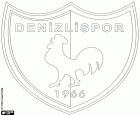 Emblème de Denizlispor Kulübü, club de sport basé à Denizli, ville de la région égéenne, capitale de la province de Denizli en Anatolie du sud-ouest